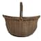 Hello Honey® 14" Brown Antique Finish Hand-Woven Wicker Basket